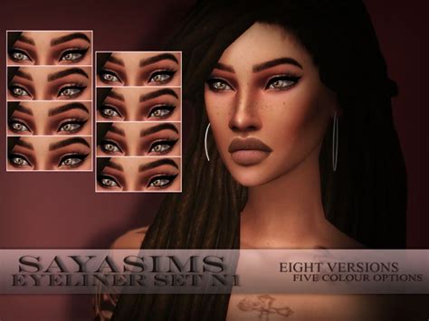Eight Versions Found In Tsr Category Sims 4 Female Eyeliner Sims 3