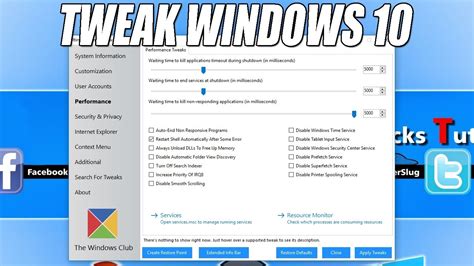 Tweaking Software For Windows 10 How To Tweak Windows 10 Youtube