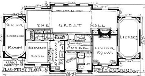 Plan 11603gc Impressive English Tudor Houses Cottage Floor Plans