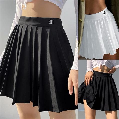 buy women sexy skirt pleated skirts fashion mini dance skirt preppy style high waist school