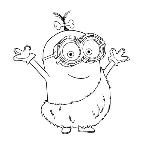 Leuk Voor Kids Holbewoner Minion Minion Coloring Pages Minions