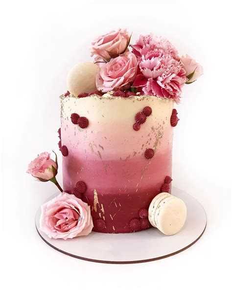 Red Ombre Cake Customized Cake For Lady Order Online Caketalkae