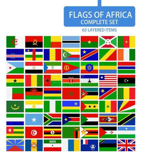 Flags Of Africa Complete Set Stock Vector Illustration Of Accurate