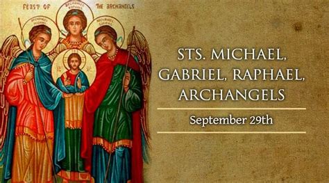 Feast Of The Archangels On Sept 29