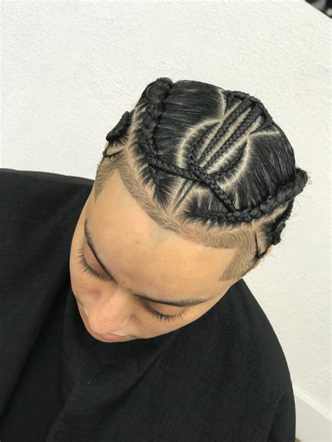 1.3 hard side part with beard; Pin by Ozzy on Braids | Braided hairstyles, Mens braids ...