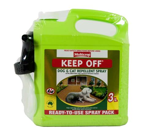 Stray and feral cats as well as roaming outdoor pets can wreak havoc on your property and cause a lot of frustration. Keep Off Spray 3L Multicrop Dog Cat Safe Repellent ...