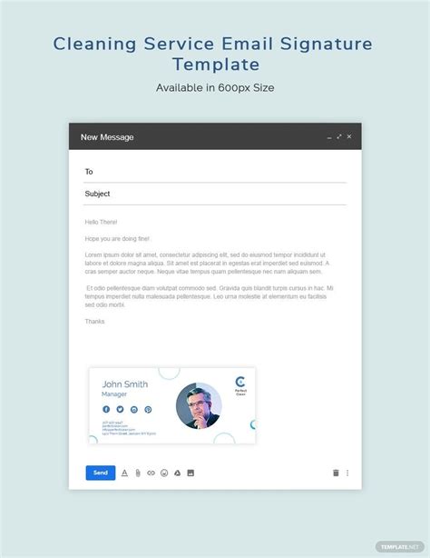Cleaning Service Email Template
