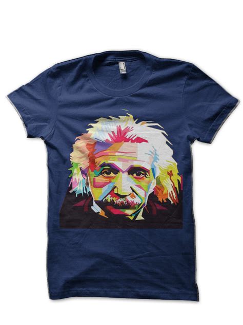 Albert Einstein Navy Blue T Shirt Swag Shirts