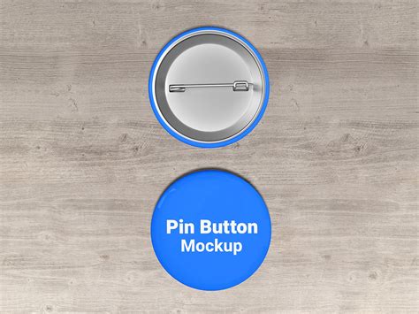 Free Round Pin Button Badge Mockup PSD Set Good Mockups