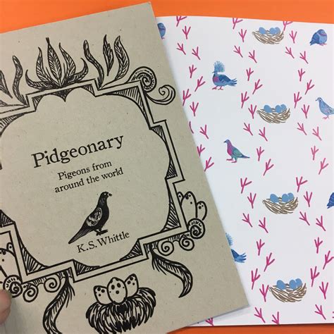 Pidgeonary A Pigeon Appreciation Book Pigeon Ts Zine Etsy Uk