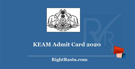 Keam 2020 admit card will be released on 10 april 2020 by conducting authority of kerala entrance examination after successful registration. KEAM Admit Card 2020 (Postponed) Check CEE Kerala New Exam ...