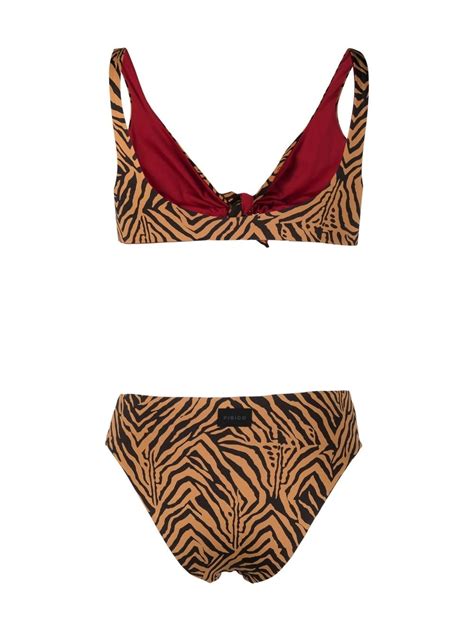 Fisico Tiger Print Bikini Farfetch