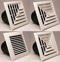 Bathroom exhaust fans ceiling/ventilation grilles for door/ceiling tubular ventilation fan. HVACQuick - Airtec Series MV Ceiling Diffusers and Grilles
