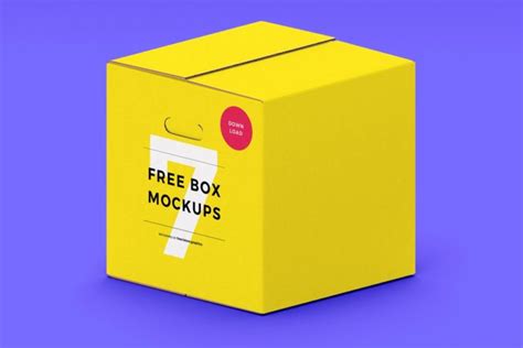 Download 7 Free Box Mockups - Creativetacos