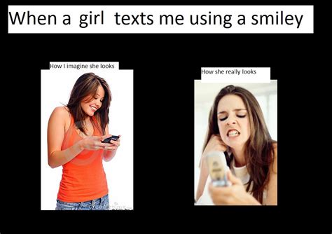 Girls Texting What You Think You Look Like Vs What You Actually Look