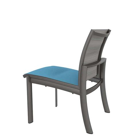 Tropitone Kor Padded Sling Side Chair 891528ps Patio Furniture
