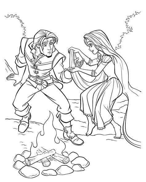 The release date of spirit untamed is 4 june 2021. Coloring page - Rapunzel heals Flynn