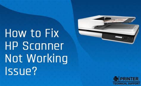 How To Fix Hp Scanner Not Working Issue Printer Article