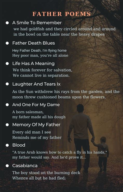 Father Poems Best Poems For Father