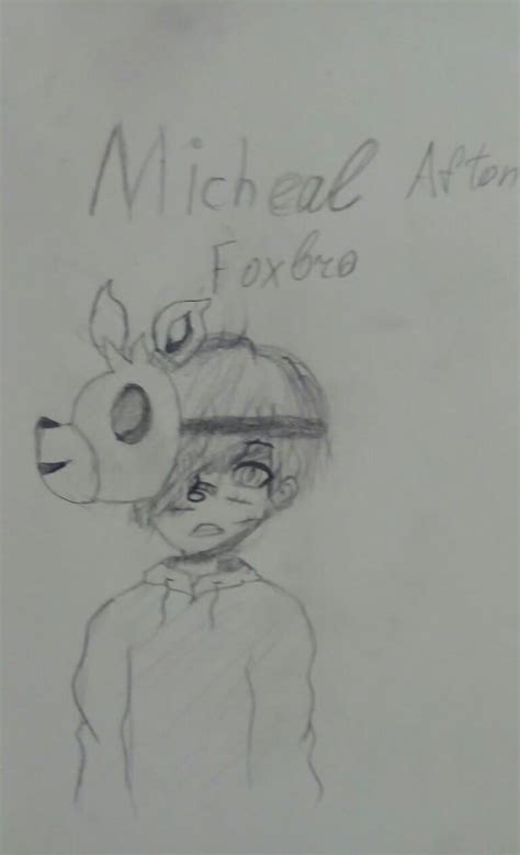 My Drawing Micheal Afton Foxybro Drawings Afton Female Sketch