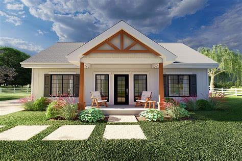 2 Bedroom Small House Plan With 988 Square Feet