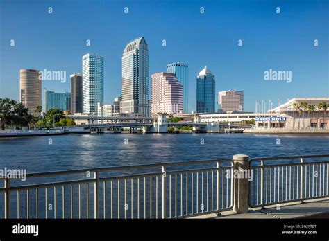 Skyline Of Tampa From Davis Island Tampa Florida Usa Stock Photo Alamy