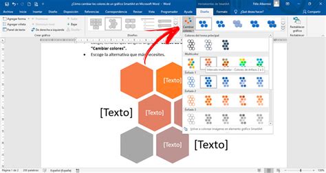 How To Change The Colors Of A Smartart Graphic In Microsoft Word Step