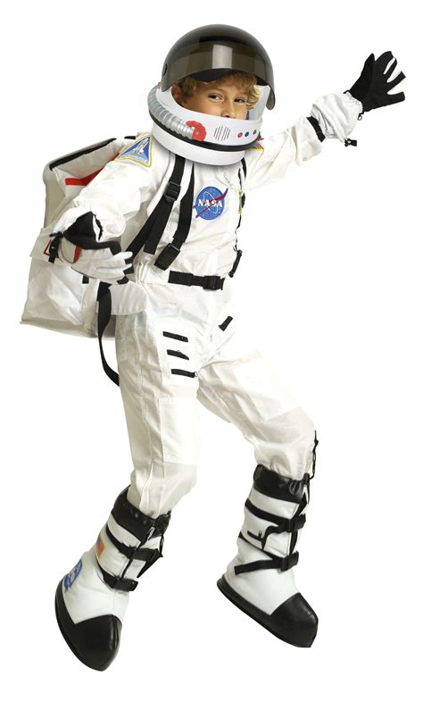 Jr Astronaut Suit In White With Jr Astronaut Helmet Back Pack Boots