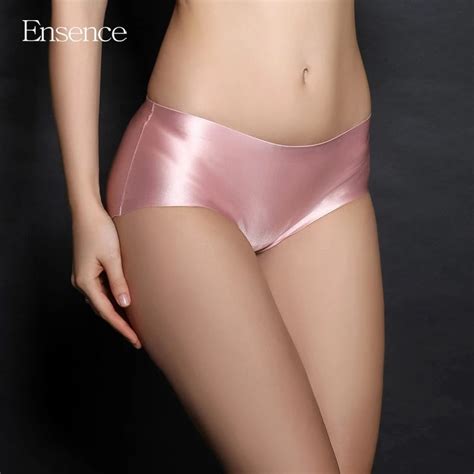ensence luxurious sexy lingerie satin silk panties seamless underwear women panties aliexpress
