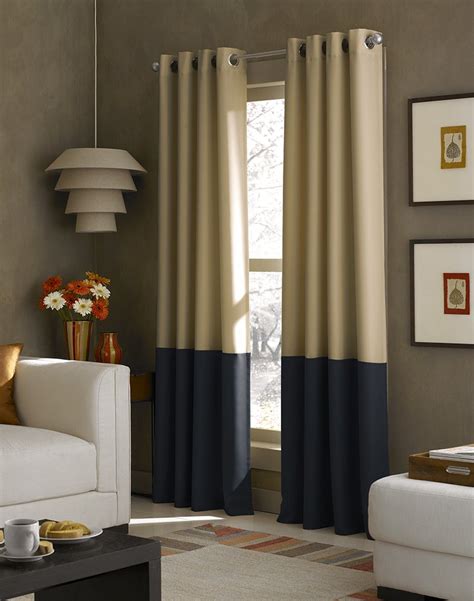37 navy and tan fabric ranked in order of popularity and relevancy. Curtainworks Kendall Color Block Grommet Curtain Panel, 84 ...
