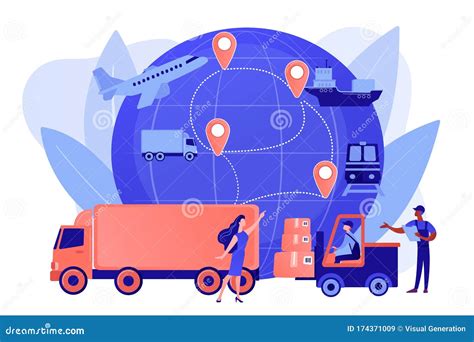 Business Logistics Concept Vector Illustration Stock Vector