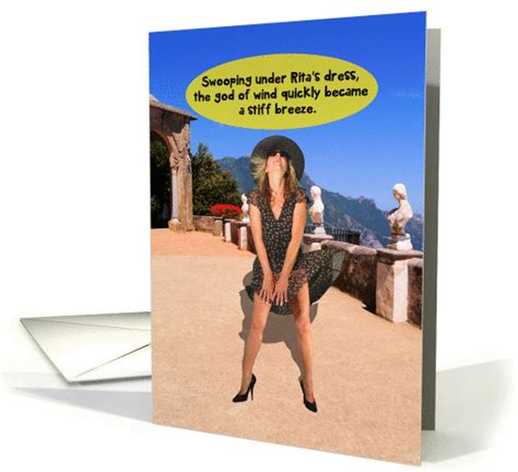 God Of Wind Stiff Breeze Sexy Adult Humor Birthday Card For Her Card