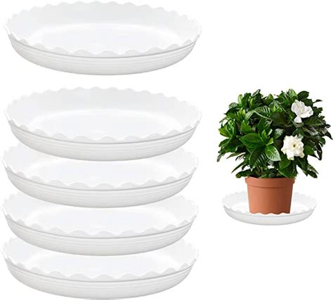 Feelove Plant Saucer 6 Pack Of 6 Inch Plant Trays For