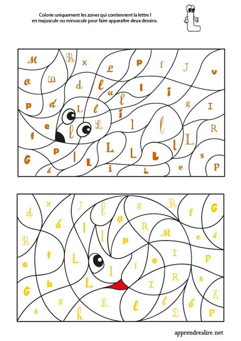 La lettre l  Coloriage magique gs, Coloriage magique, Coloriage
