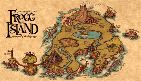 Frogg Island By Kennon9 Fantasy Map Map Illustrated Map