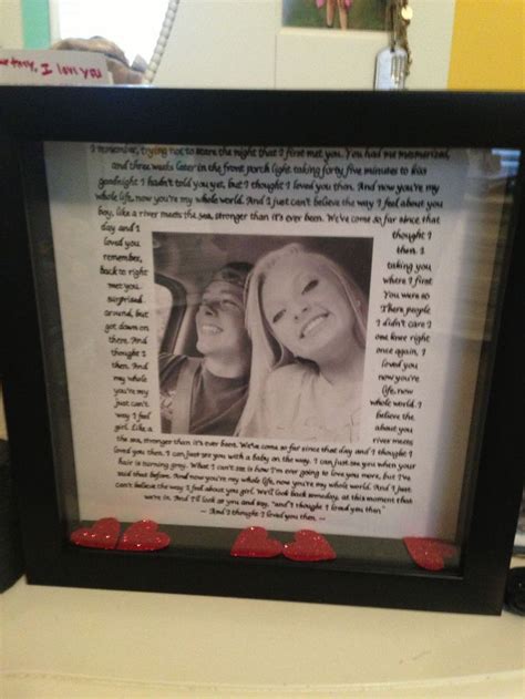 Explore and get the latest great tools on tagadgets.com! Shadow box with the lyrics to our song | For the boyfriend ...