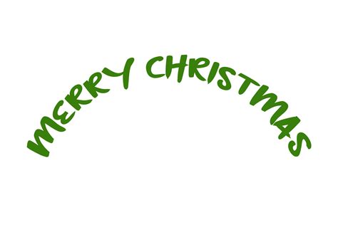 Green Curved Merry Christmas Graphic By Expressionstudio17 · Creative