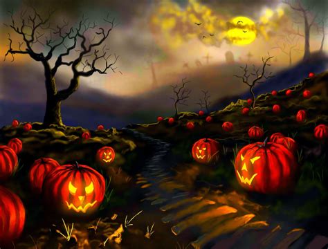 Halloween Landscape Wallpapers Top Free Halloween Landscape