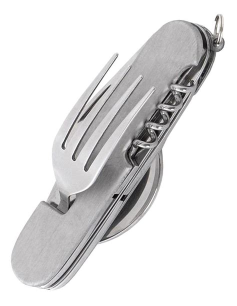 Miltec 14630000 Folding Pocket Cutlery Set 6 In 1 Stainless Steel 14630000