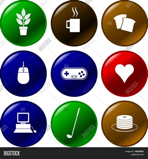 Diverse Buttons Vector And Photo Free Trial Bigstock