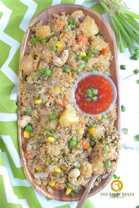 Instant Pot Quinoa Fried Rice Recipe Vegan Thebellyrulesthemind