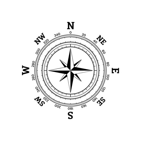 Compass Vector Design 16744137 Vector Art At Vecteezy