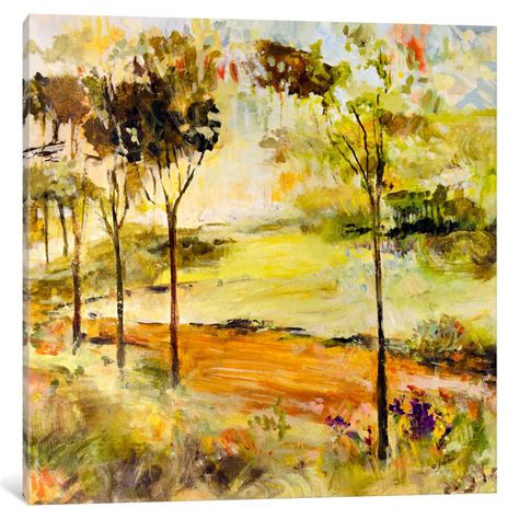 Icanvas Scenic Path By Julian Spencer Painting Print On Wrapped