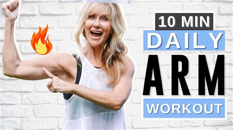 10 Minute Tone Your Arm Workout Over 50 No Equipment Youtube