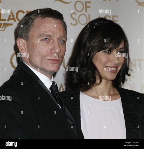 Actor Daniel Craig And Actress Olga Kurylenko Arrive At The French Premiere Of The New James