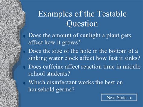 A few other scientific observation examples include the following: The Scientific Method
