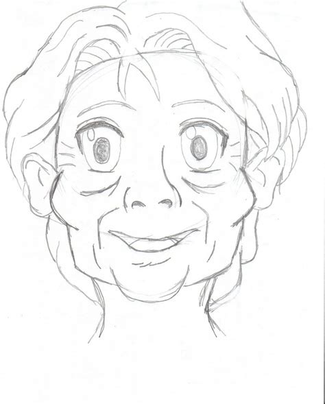 Old Lady Cartoon Drawing At Explore Collection Of