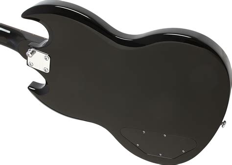epiphone g 310 ebony solid body electric guitar black
