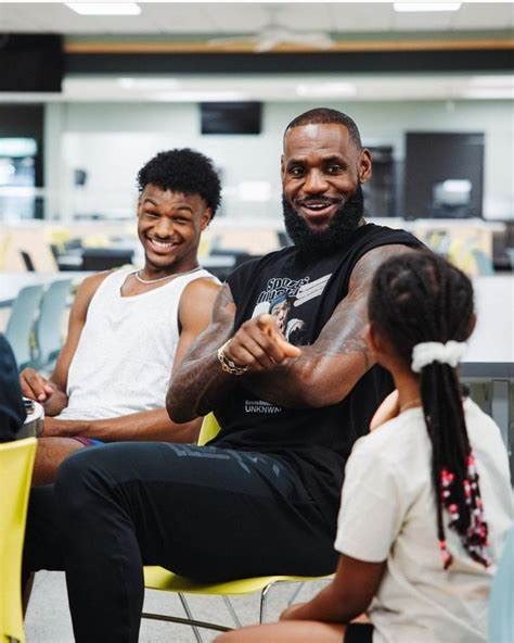 Lebron James Surprise Appearance Supporting Son Bronnys Match And