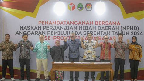 Pemda Kota Bandung Kpu Dan Bawaslu Tandatangani Kesepakatan Dana Hibah Pilkada Serentak 2024